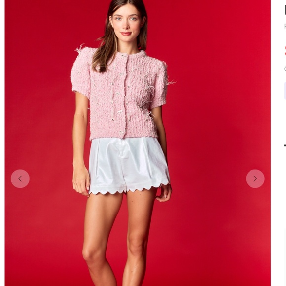 Rareraw “ Katrina 2 “ Rareraw Knit Sweater with Feather & Rhinestone Accents 35 - Picture 6 of 7